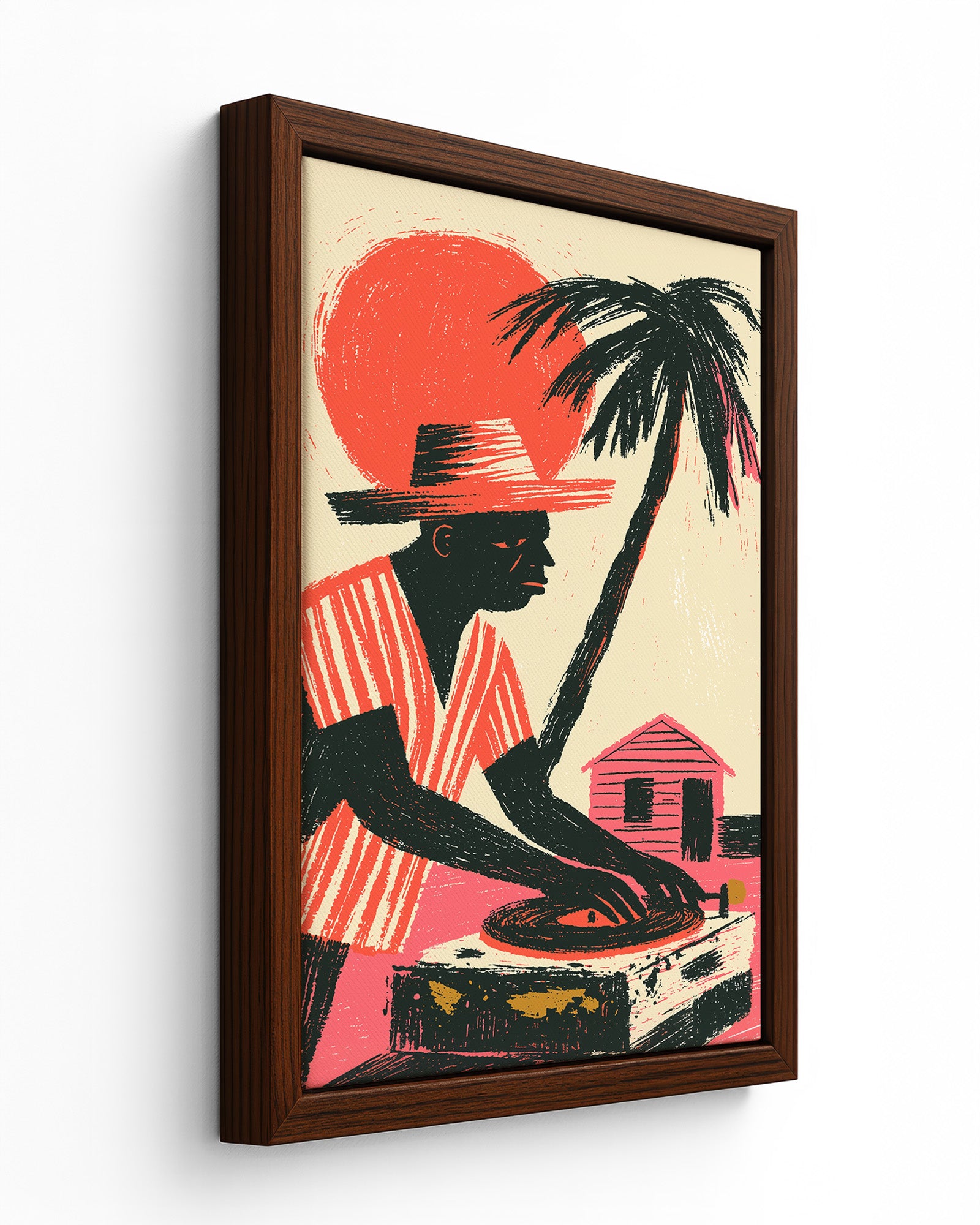 The Selector - Black Framed Canvas