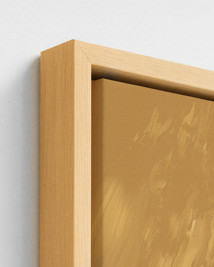 To the Hills - Wood Framed Canvas Detail