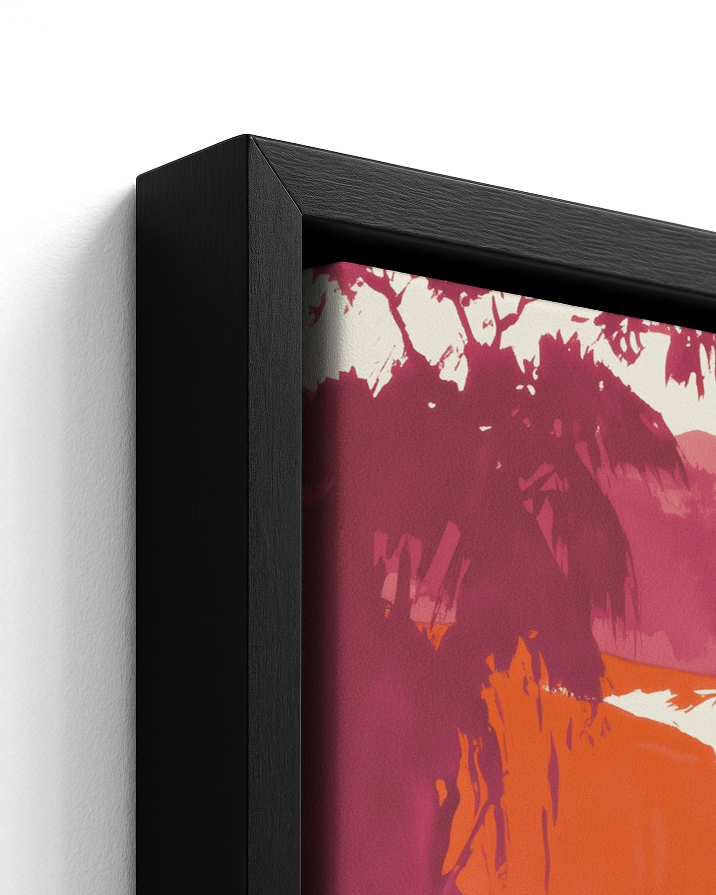 Dunn's River - Black Framed Canvas Detail