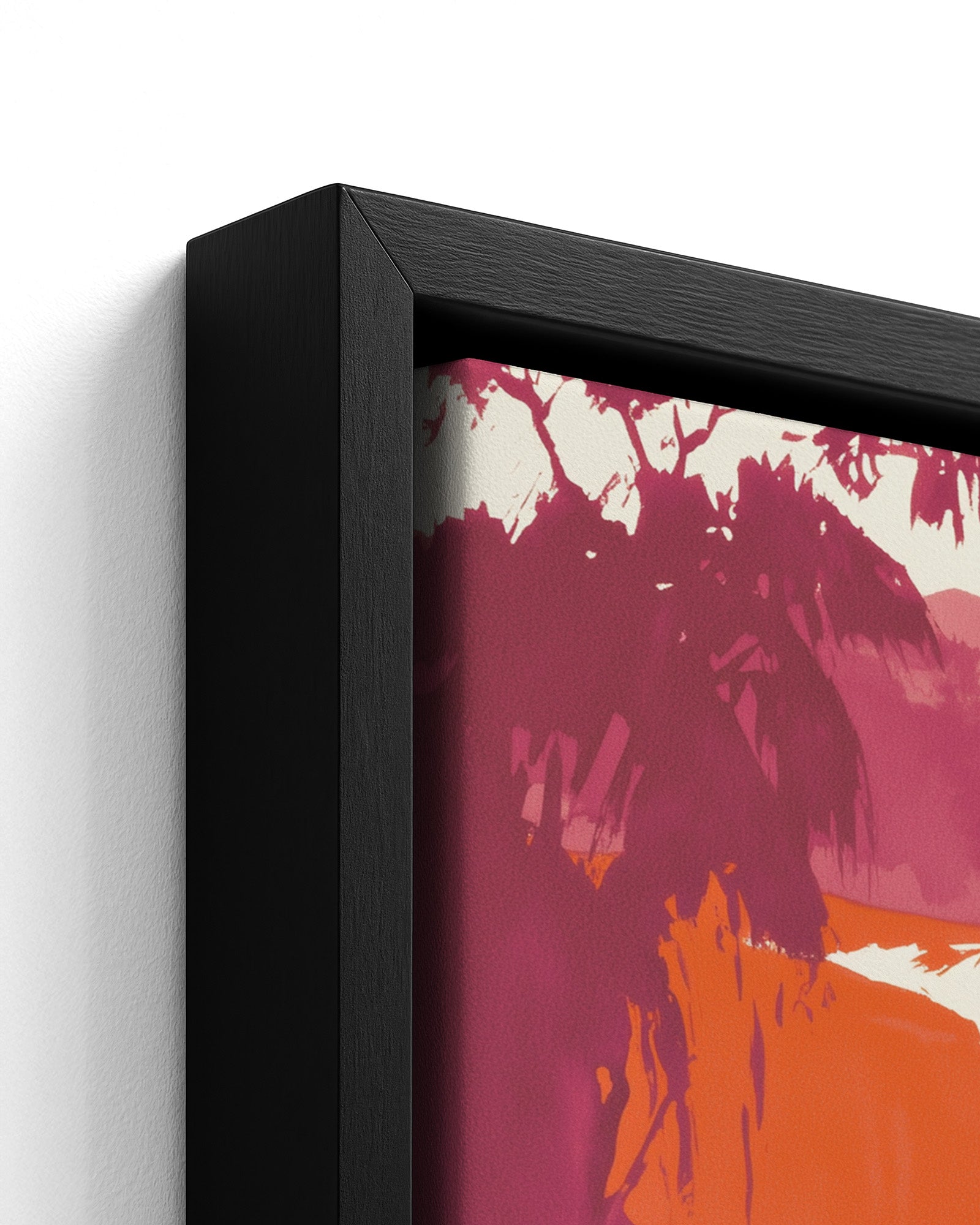 Dunn's River - Black Framed Canvas Detail