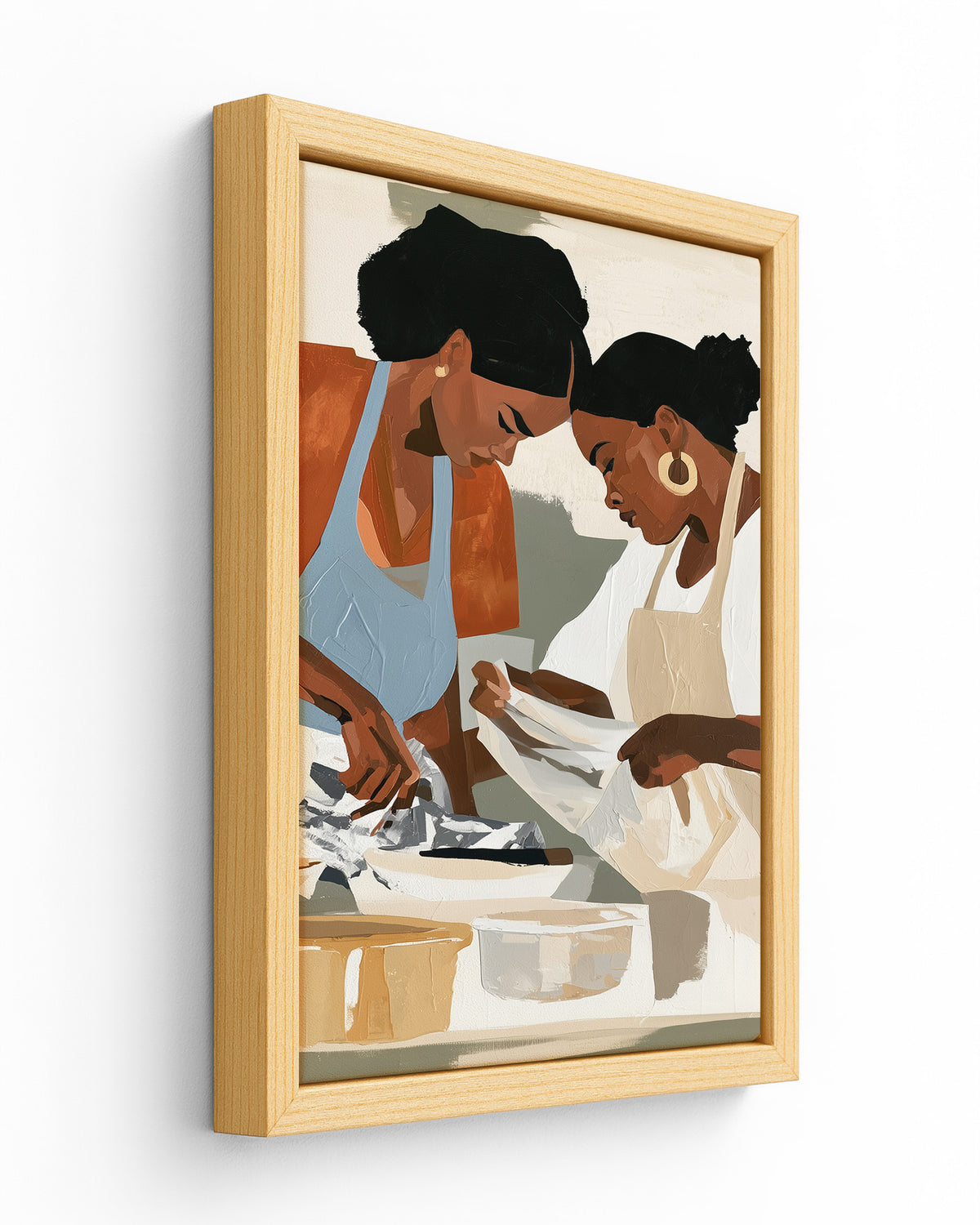 Plates for Home - Wood Framed Canvas