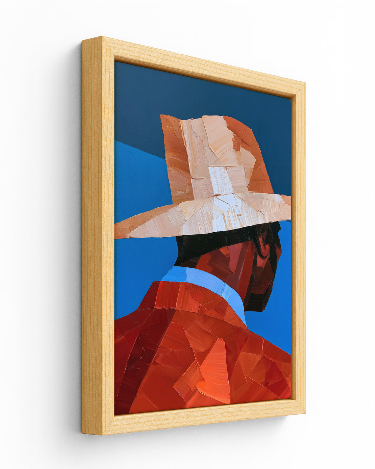 The Hat - Wood Framed Canvas