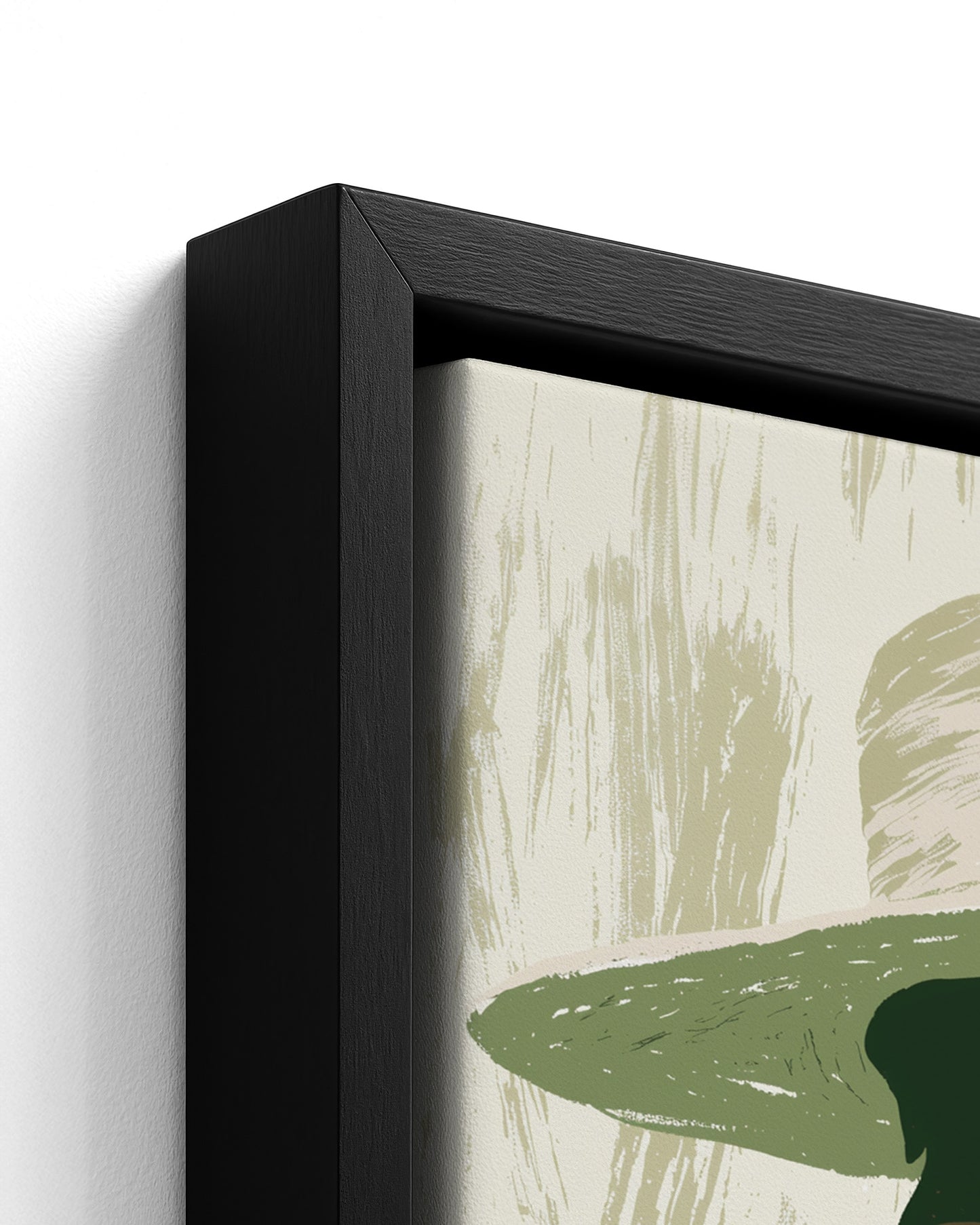 Cool Breeze - Black Framed Canvas Detail