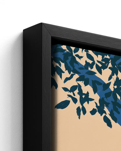 The Drum Keeper - Black Framed Canvas Detail