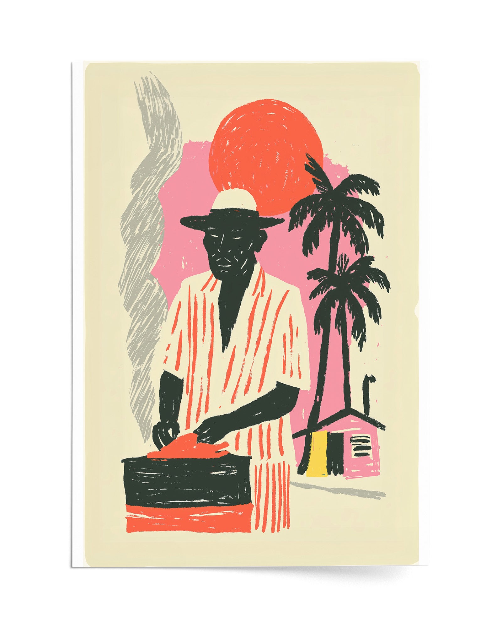 Roadside Fire - Print