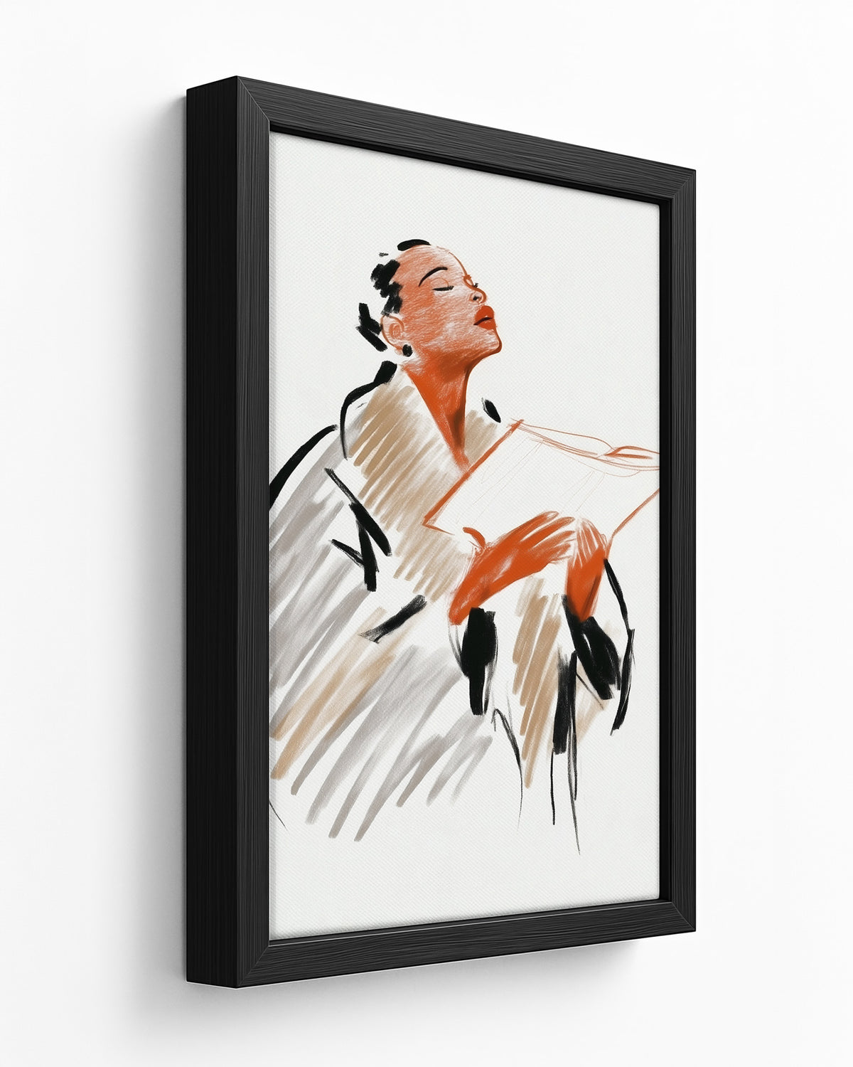 Full Voice - Black Framed Canvas