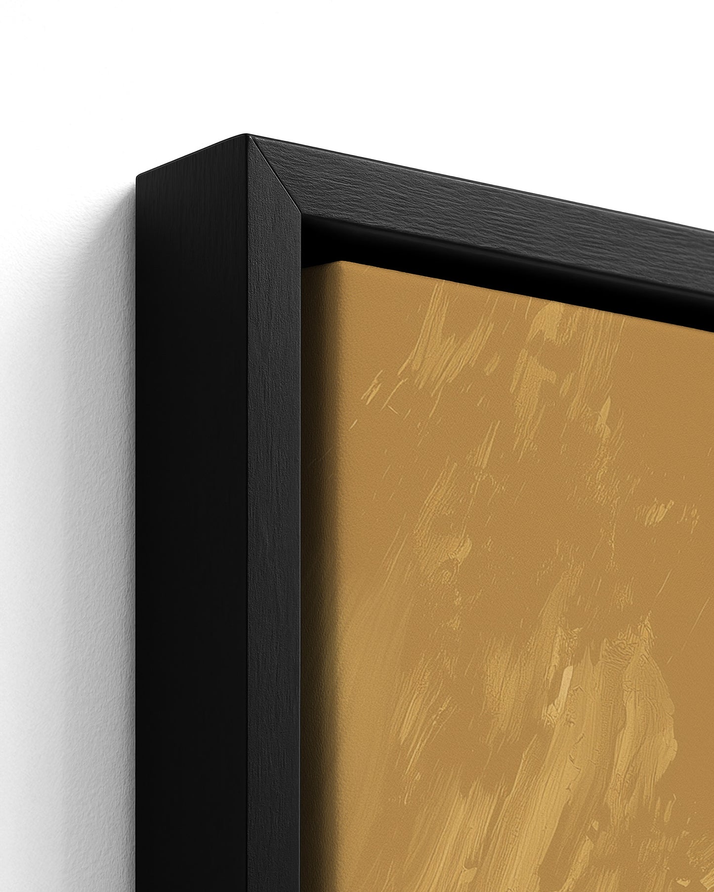 To the Hills - Black Framed Canvas Detail