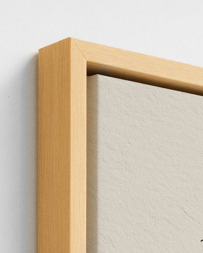 Island Goat - Wood Framed Canvas Detail