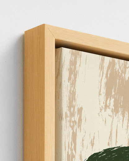 In Her Shade - Wood Framed Canvas Detail