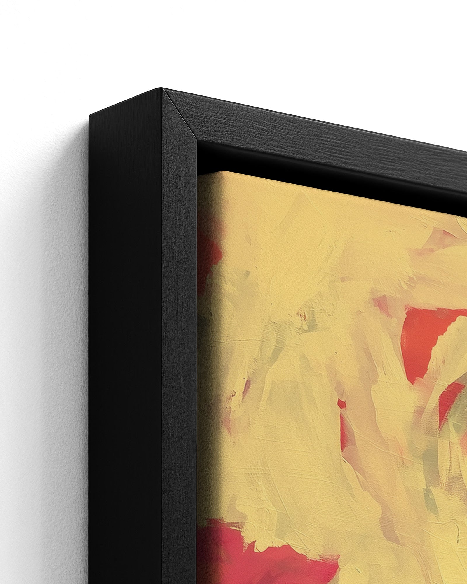 Morning Kettle - Black Framed Canvas Detail