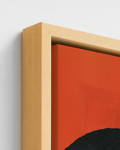 Organist - Wood Framed Canvas Detail