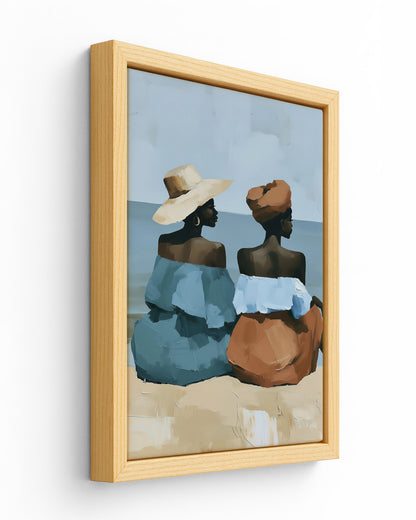 Sister Sea - Wood Framed Canvas