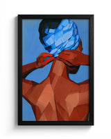Tied in Blue - Black Frame Main