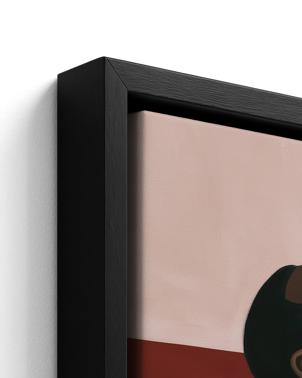 Belly Full - Black Framed Canvas Detail