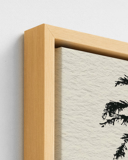Barefoot Football - Wood Framed Canvas Detail