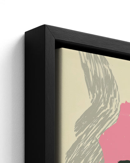 Roadside Fire - Black Framed Canvas Detail