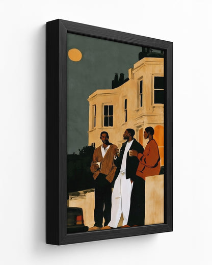 Front Steps - Black Framed Canvas