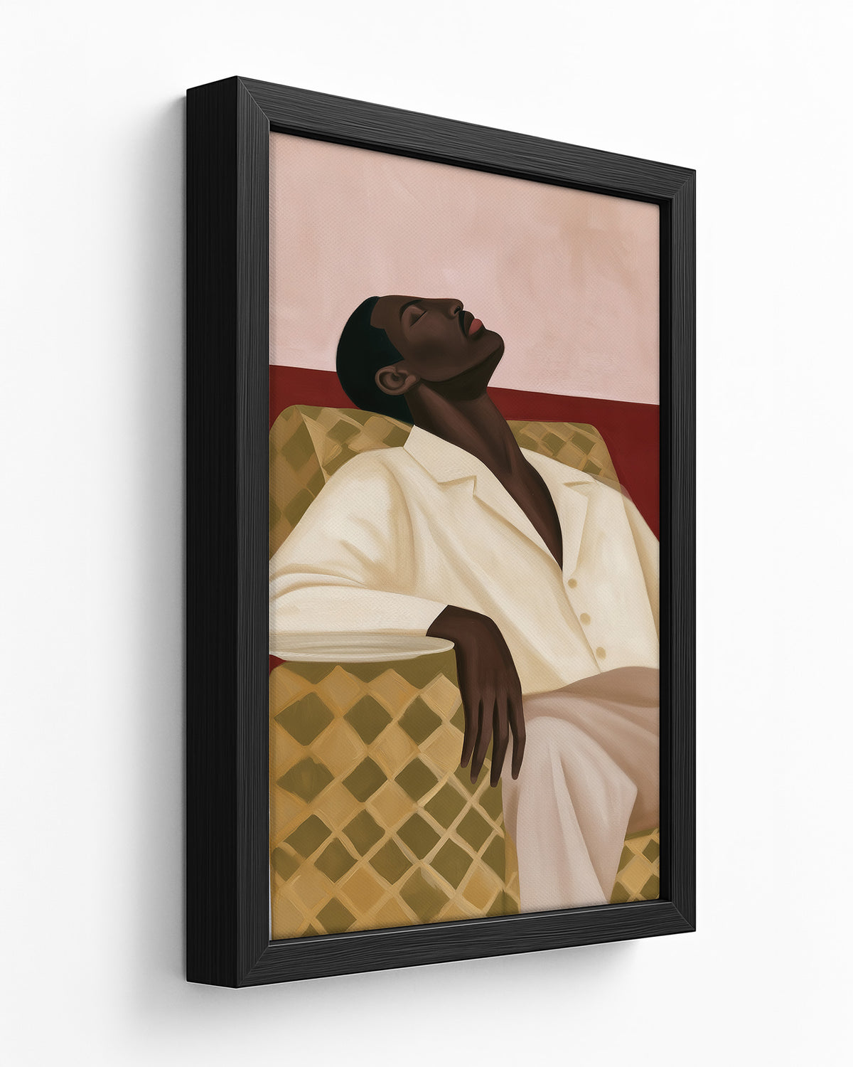 Belly Full - Black Framed Canvas