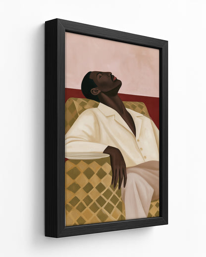 Belly Full - Black Framed Canvas