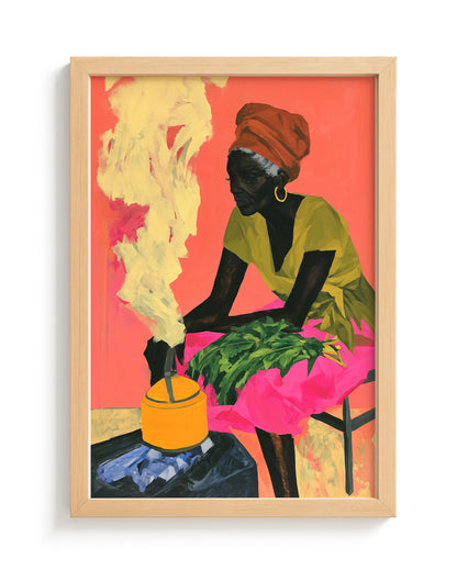 Morning Kettle - Wood Frame