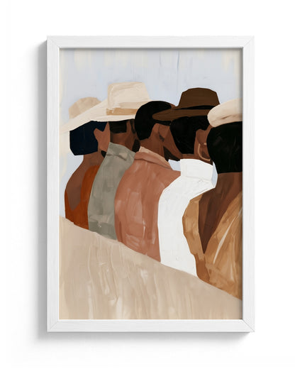 The Back Row - White Frame Main