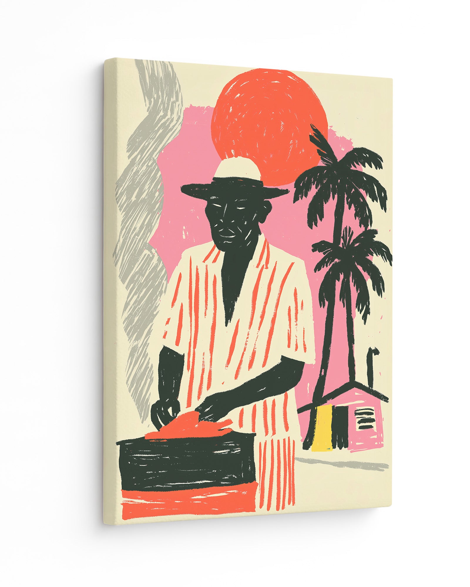 Roadside Fire - Slim Canvas