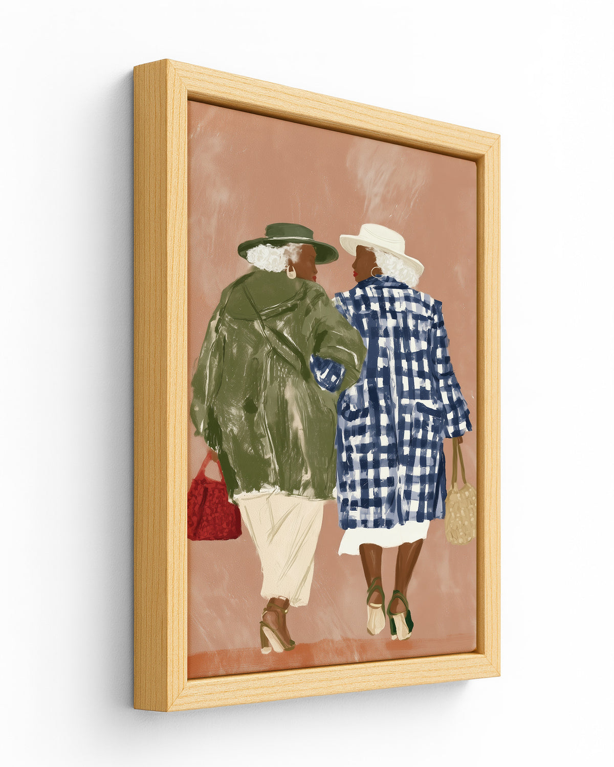 Grandma's Footsteps - Wood Framed Canvas