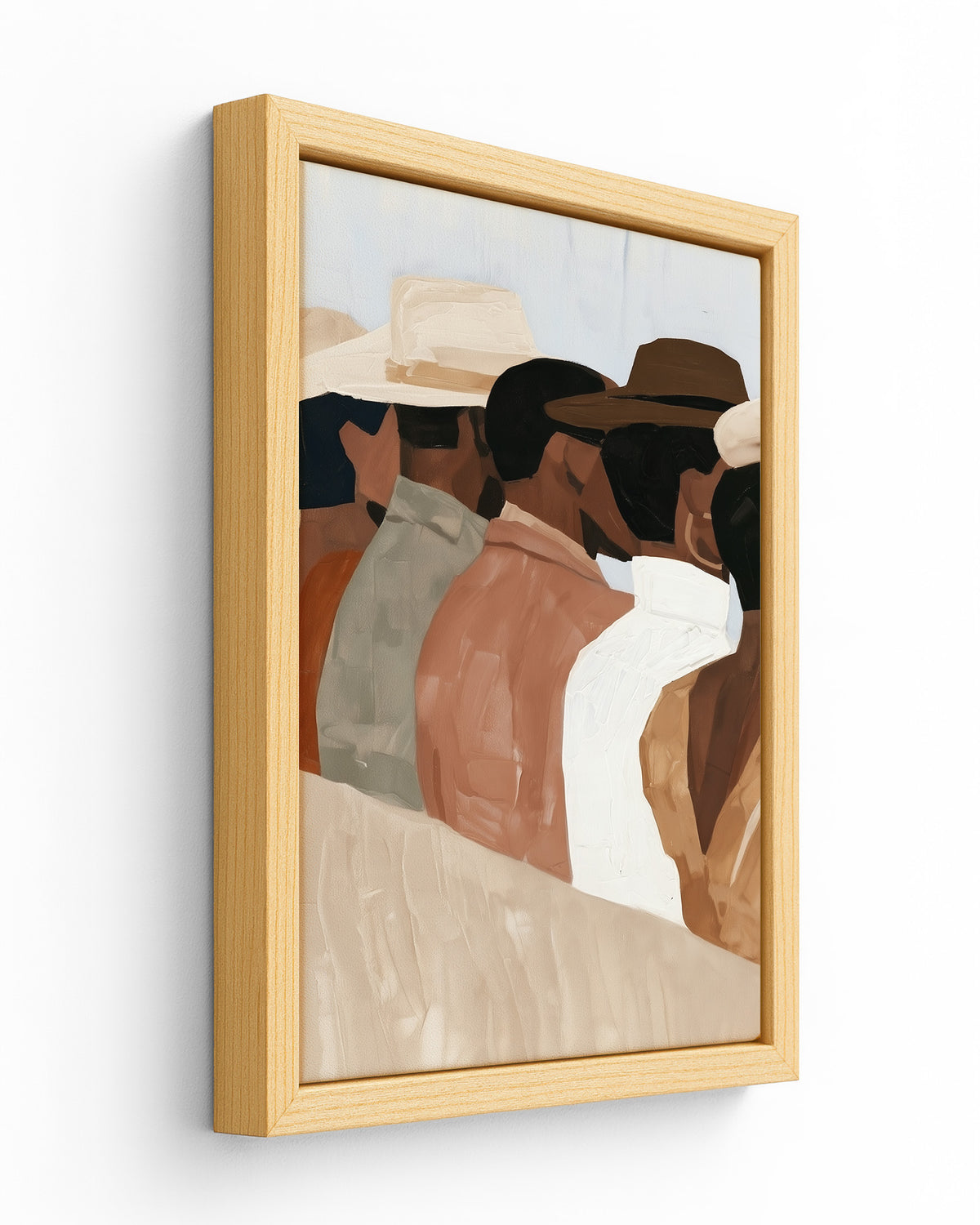 The Back Row - Wood Framed Canvas