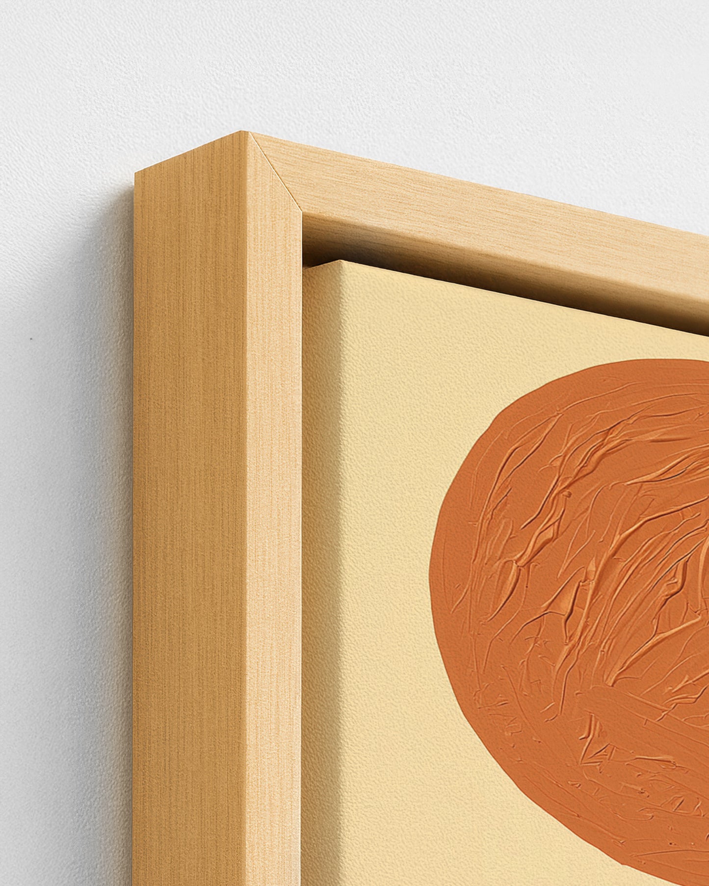 Callaloo Morning - Wood Framed Canvas Detail