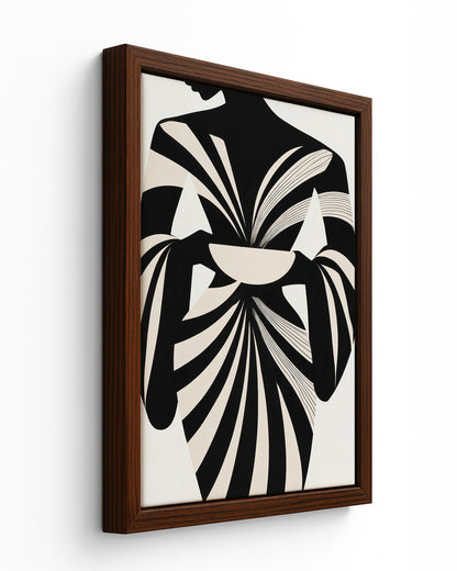 The Bearer - Dark Wood Framed Canvas