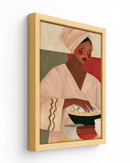 Second Helpings - Wood Framed Canvas