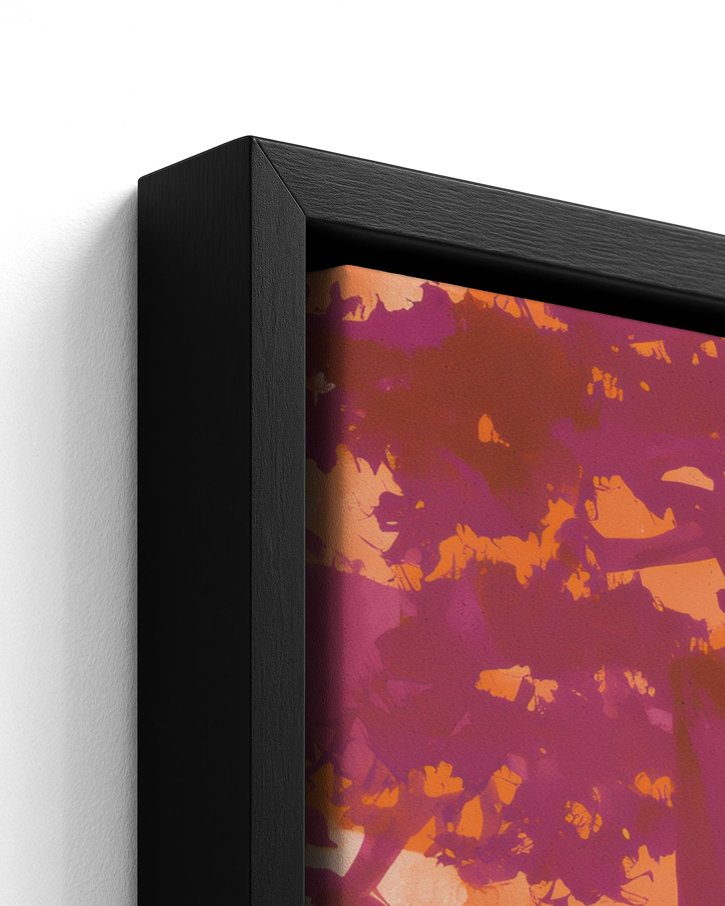 Treasure Beach - Black Framed Canvas Detail