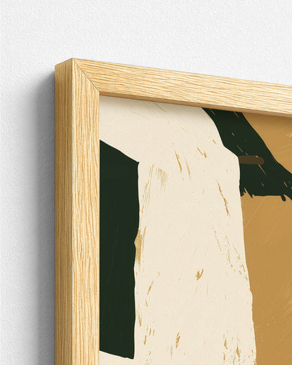 Blue Mountain Morning - Wood Frame Detail