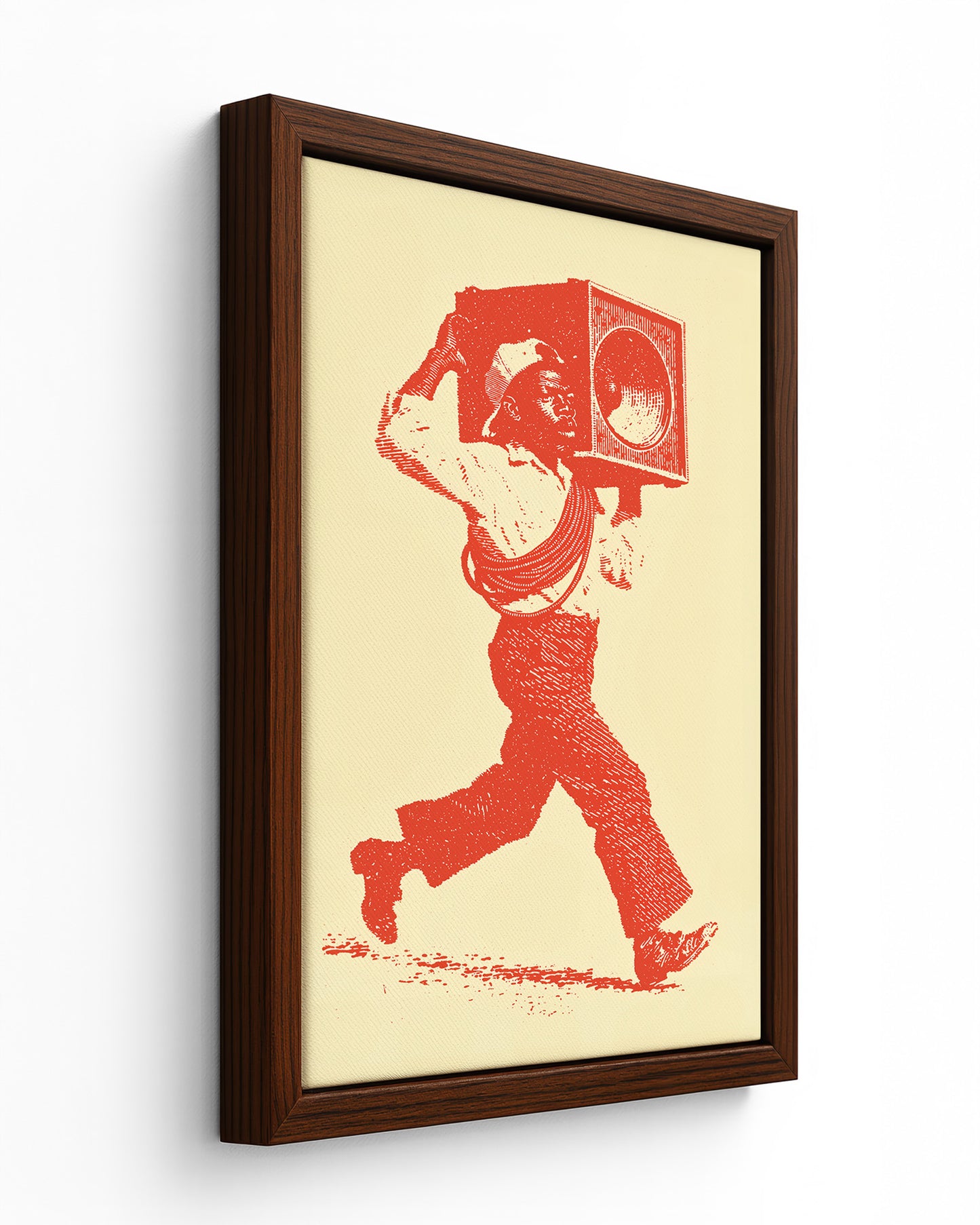 The Sound Man - Black Framed Canvas