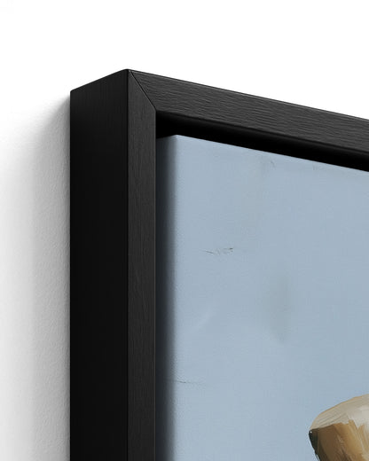 Sister Sea - Black Framed Canvas Detail
