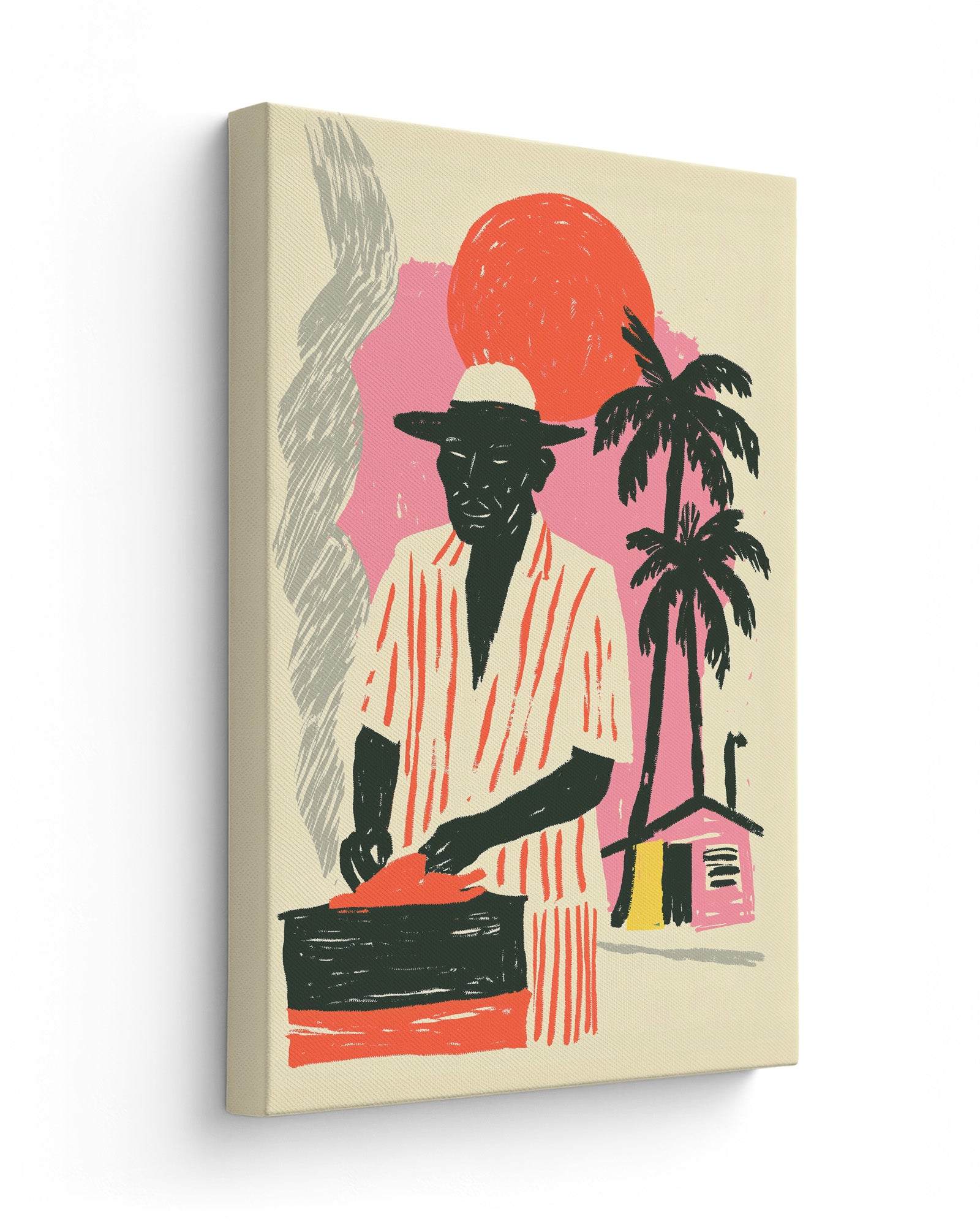 Roadside Fire - Thick Canvas