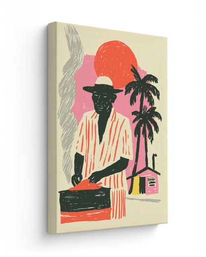 Roadside Fire - Thick Canvas