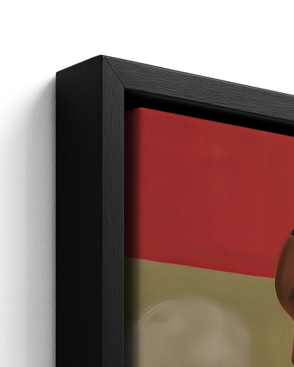 A Pinch of Salt - Black Framed Canvas Detail
