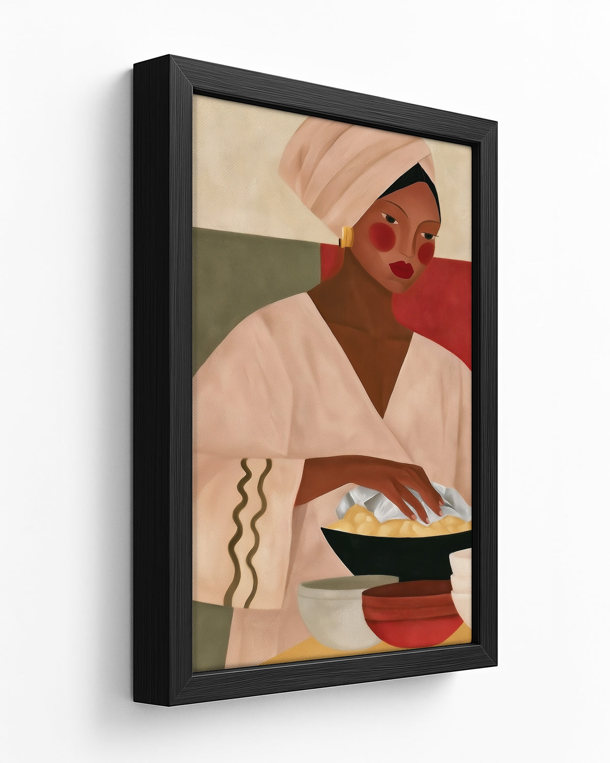 Second Helpings - Black Framed Canvas