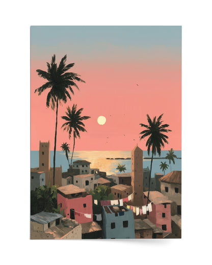 Salted Sunfall unframed art print