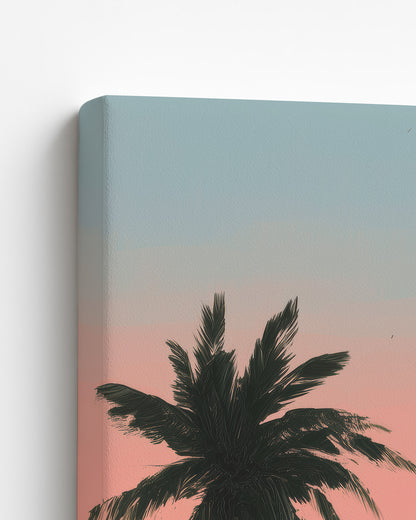 Salted Sunfall slim canvas edge detail