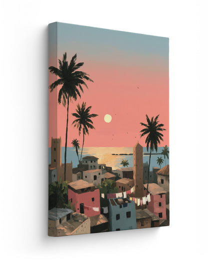 Salted Sunfall thick canvas
