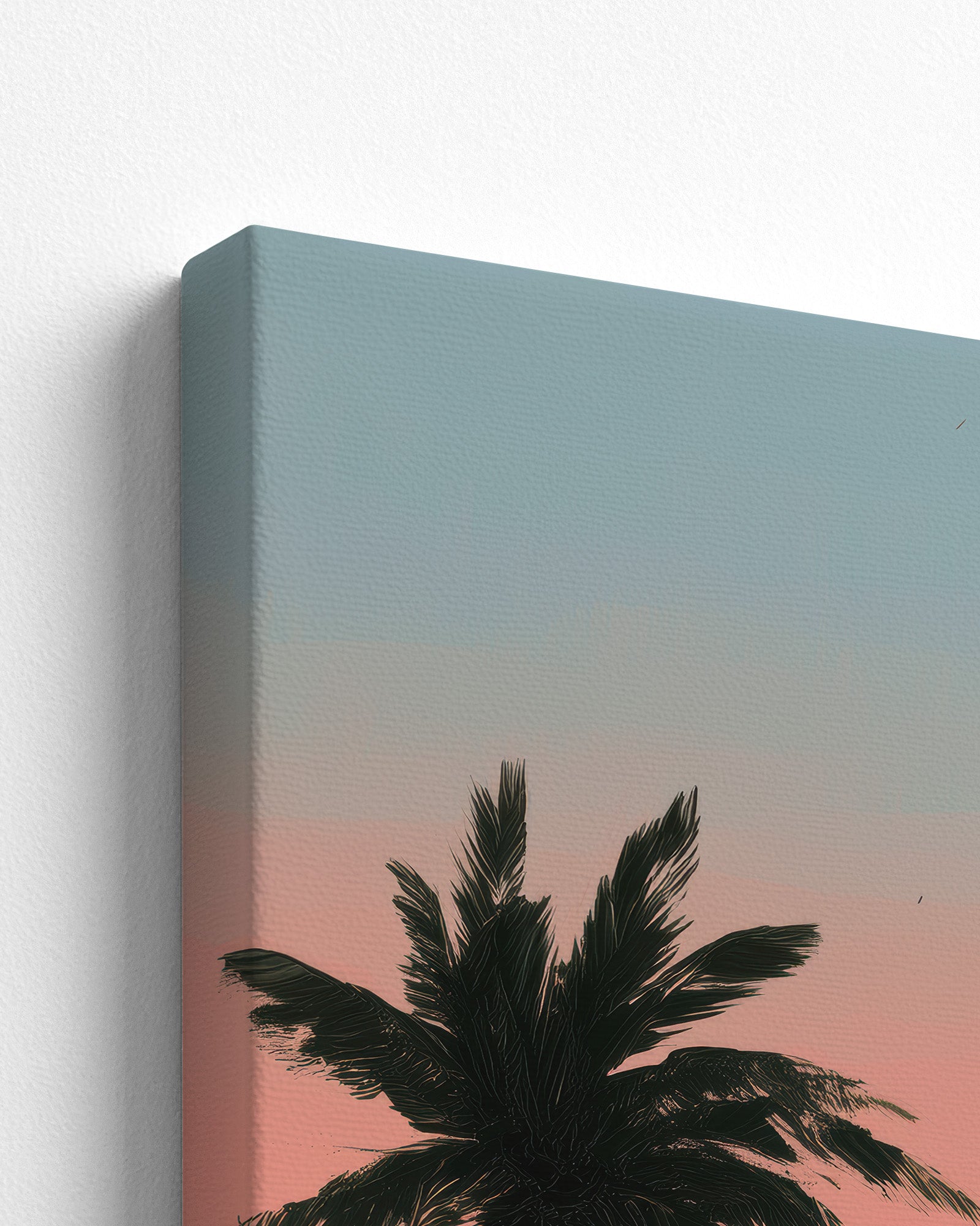 Salted Sunfall thick canvas edge detail